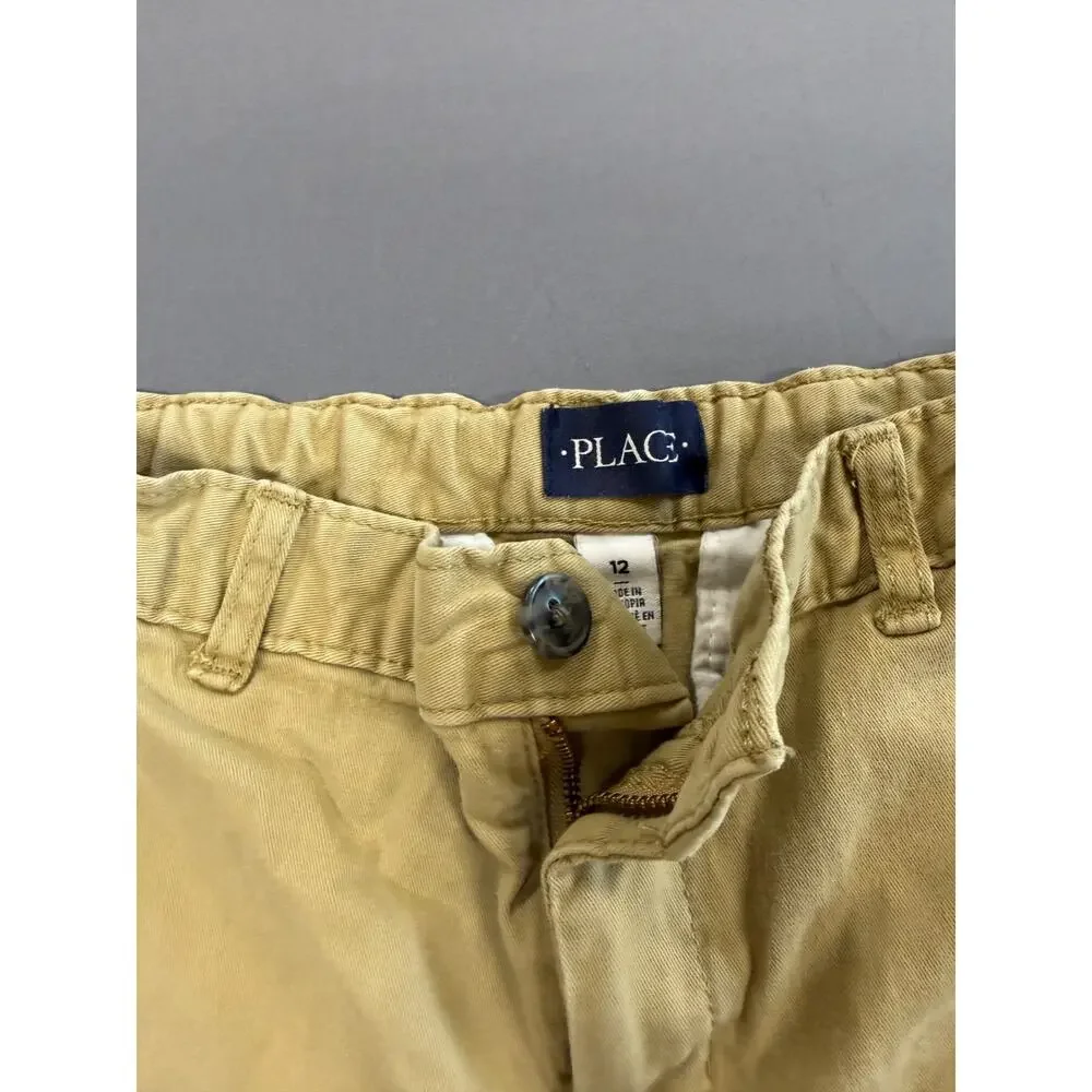 The Children's Place Boys 12 Khaki Pants Cotton Twill Regular Fit School Uniform